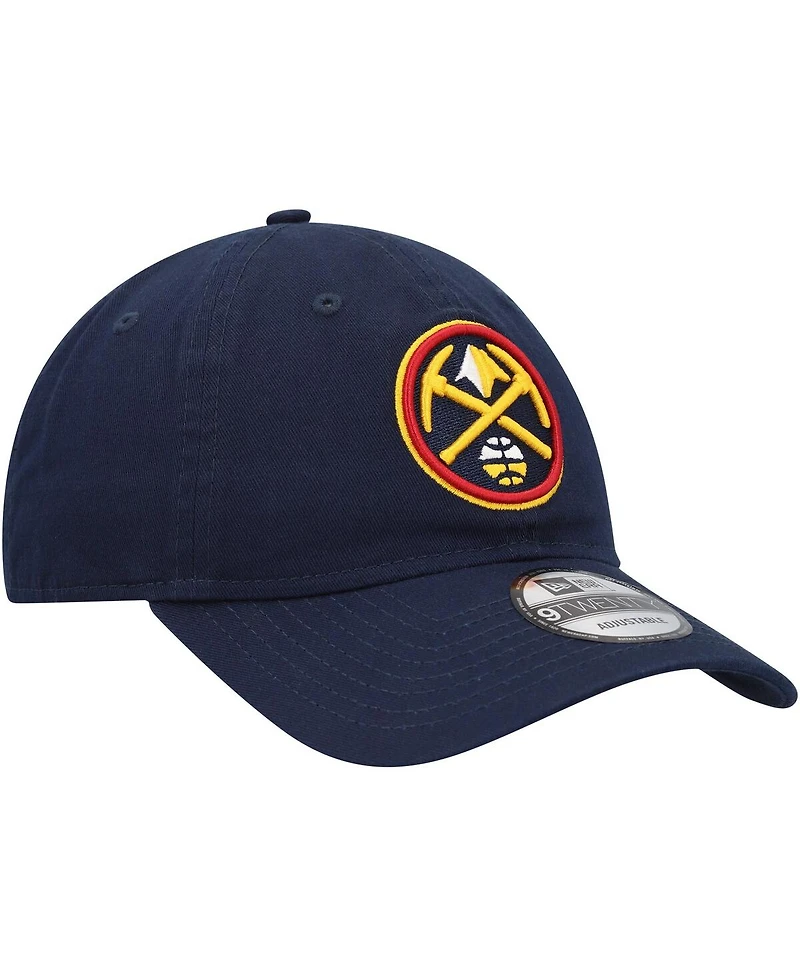 Men's New Era Navy Denver Nuggets Team 2.0 9TWENTY Adjustable Hat