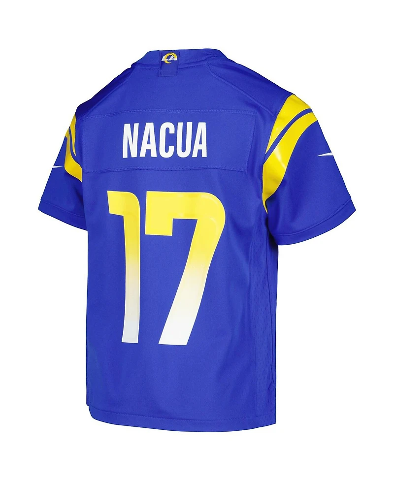 Big Boys Nike Puka Nacua Royal Los Angeles Rams Game Jersey