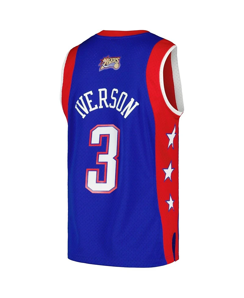 Men's Mitchell & Ness Allen Iverson Royal Eastern Conference Hardwood Classics 2004 Nba All-Star Game Swingman Throwback Jersey