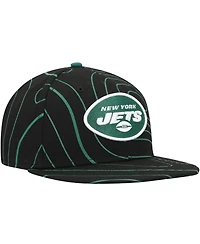 Men's New Era Black York Jets Geo 59FIFTY Fitted Hat