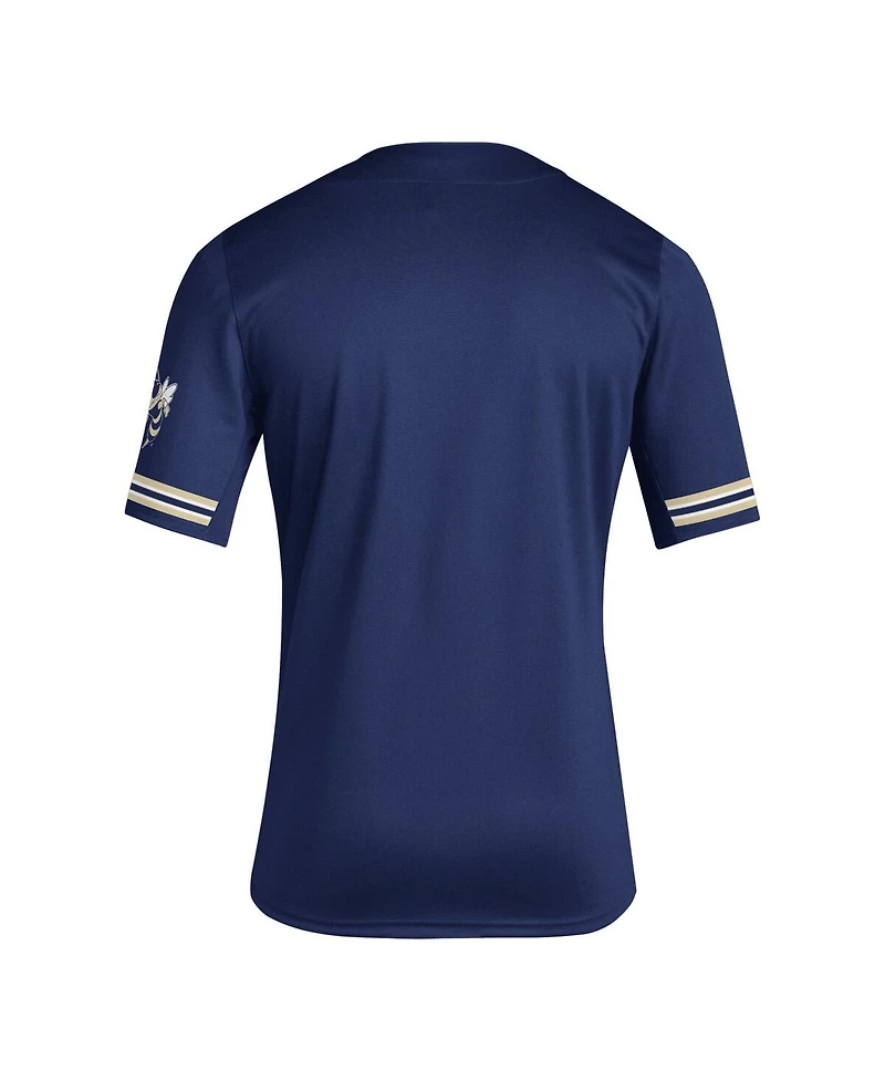Men's adidas Navy Georgia Tech Yellow Jackets Reverse Retro Replica Baseball Jersey
