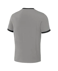 Men's Darius Rucker Collection by Fanatics Black, Gray Distressed Chicago White Sox Two-Way Ringer Reversible T-shirt
