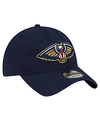 Men's New Era Navy New Orleans Pelicans Team 2.0 9TWENTY Adjustable Hat