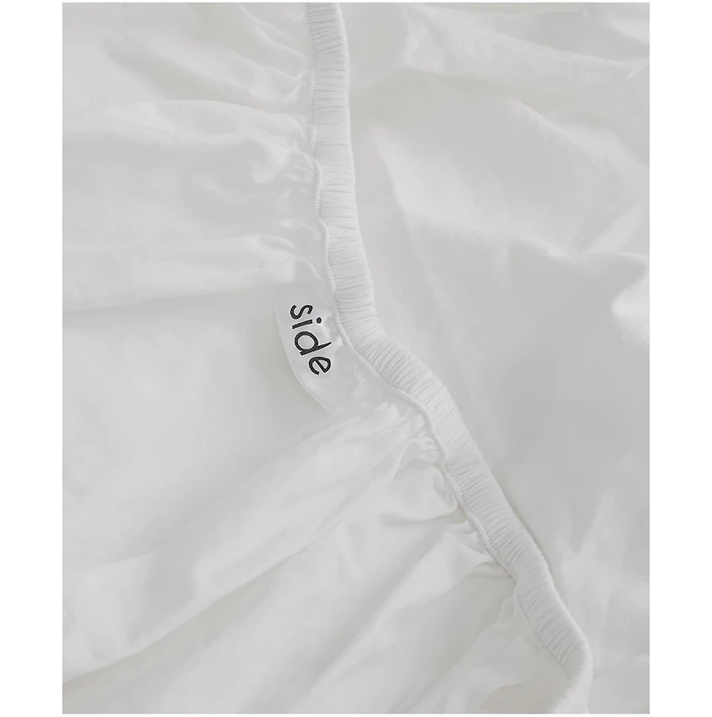 Organic Cotton Room Service Sateen Fitted Sheet - Queen