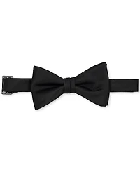 Calabrum Men's Solid Black Pre-Tied Bow Tie