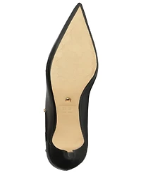 Arezzo Women's The Campaign Low Stiletto Calf Leather Boots