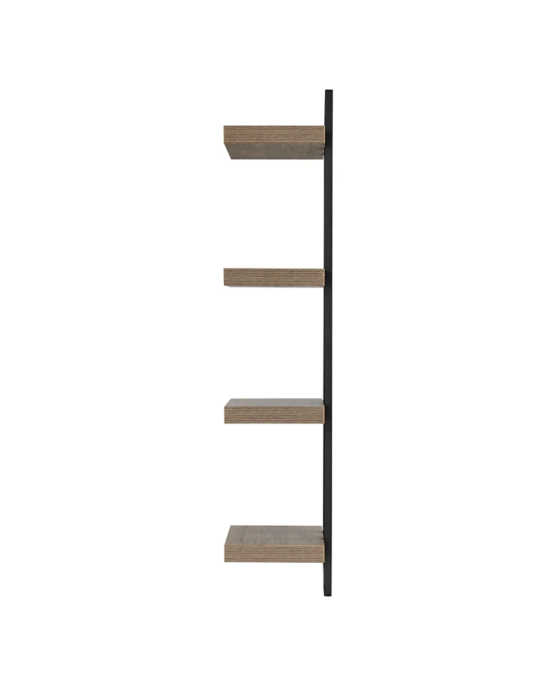 Danya B 4-Tier Ladder Bracket Floating Wall Shelves