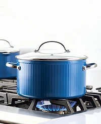Farberware Style Aluminum 6 Quart Nonstick Stock Pot with Lid