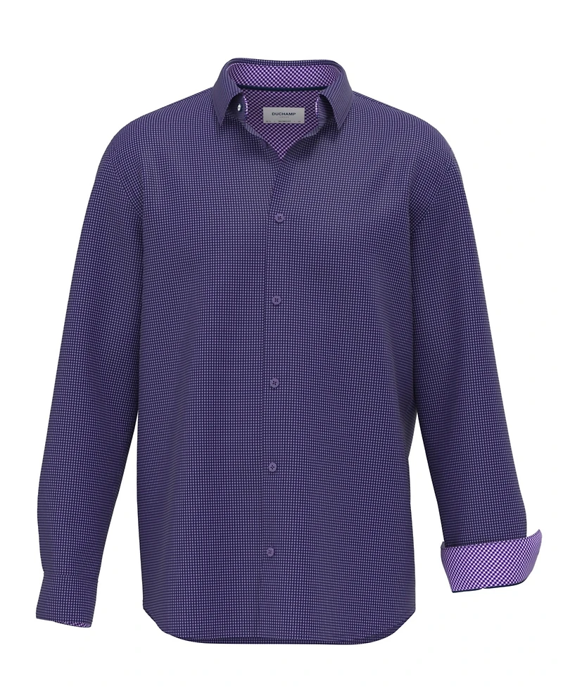 Duchamp London Men's Neat Dress Shirt