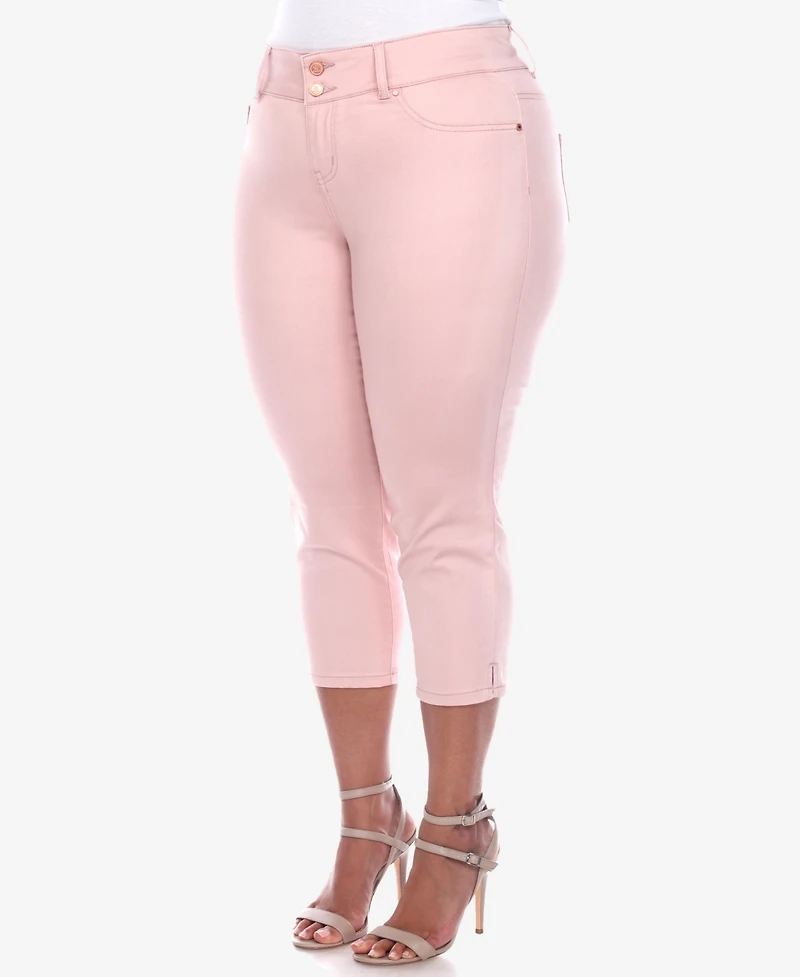 White Mark Plus Capri Jeans