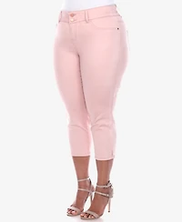 White Mark Plus Capri Jeans