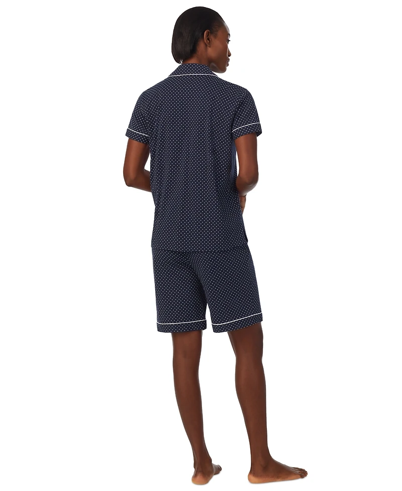 Lauren Ralph Lauren Women's 2-Pc. Notched-Collar Bermuda Pajamas Set