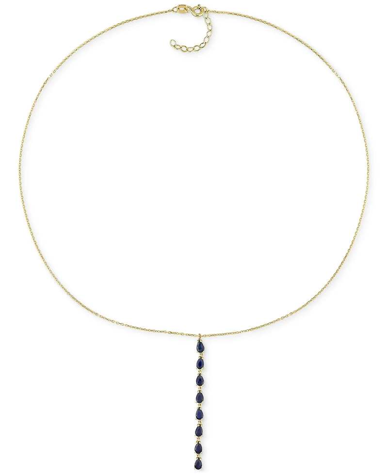 Sapphire Lariat Necklace (2 ct. t.w.) in 10k Gold, 16-1/2" + 1" extender