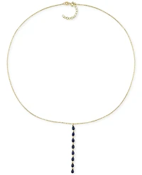 Sapphire Lariat Necklace (2 ct. t.w.) in 10k Gold, 16-1/2" + 1" extender