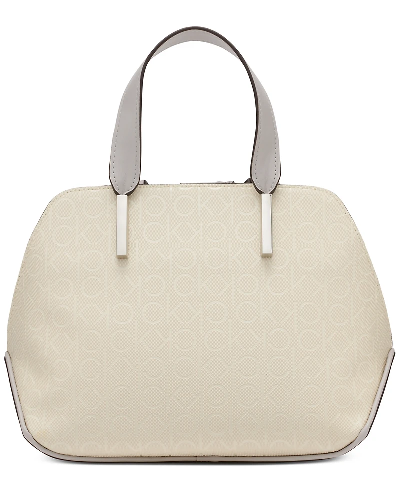 Calvin Klein Audrey Floral Signature Convertible Satchel
