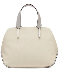 Calvin Klein Audrey Floral Signature Convertible Satchel