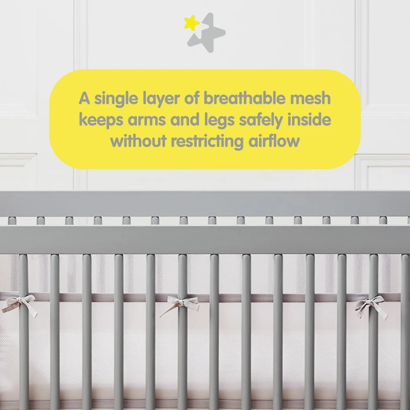 Halo Dream Inc. Breathable Mesh Liner for Full-Size Cribs