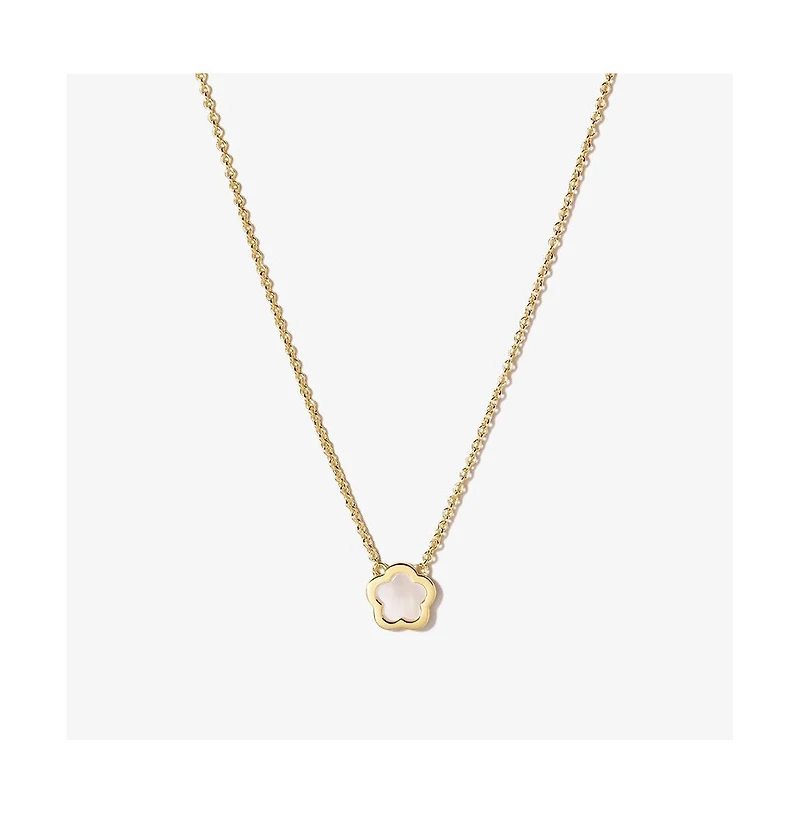Ana Luisa Mother of Pearl Inlay Flower Pendant - Saya