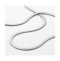 Ana Luisa Herringbone Chain Necklace - Ina Silver