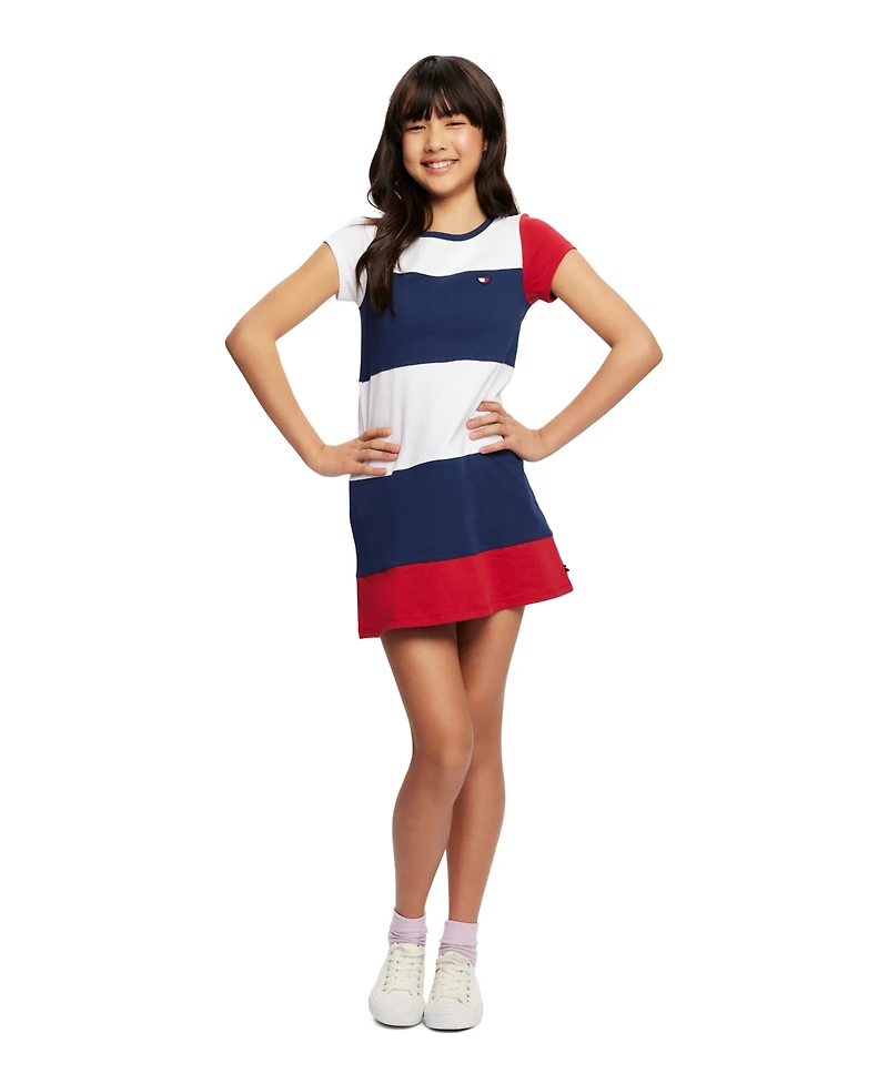 Tommy Hilfiger Big Girls Colorblocked Jersey Dress