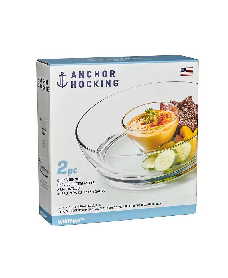 Anchor Hocking Whitman Chip and Dip Set