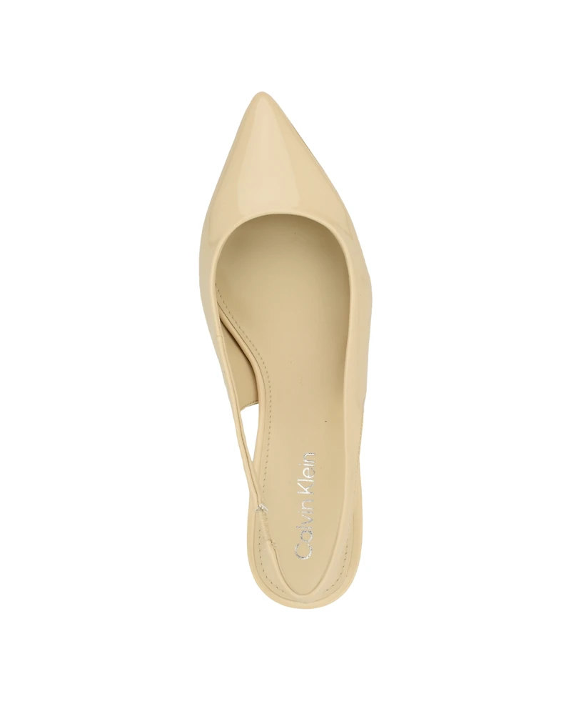 Calvin Klein Women's Dainty Kitten Heel Slingback Pumps