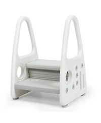 Slickblue Kids Step Stool with Armrest for Kitchen Toilet Potty Training