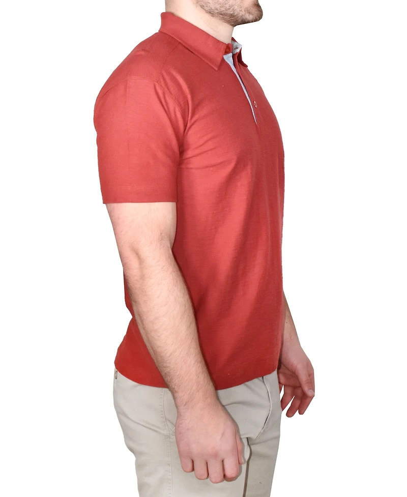 Vintage 1946 Men's Garment-Dyed Slub Knit Polo