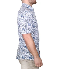 Vintage 1946 Men's Printed Short-Sleeve Woven Shirt