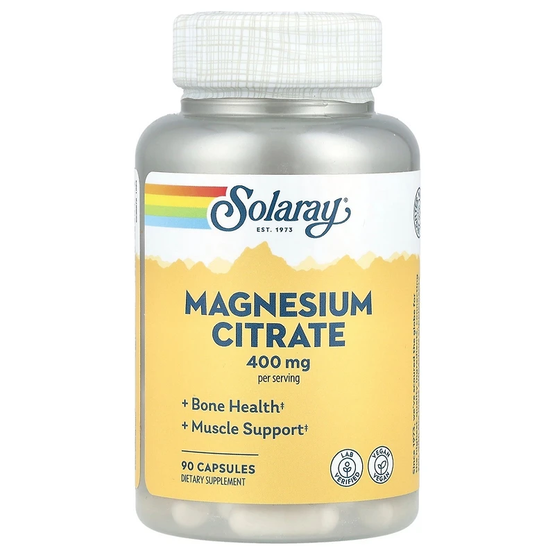 Solaray Magnesium Citrate - 90 Capsules (133 mg per Capsule)