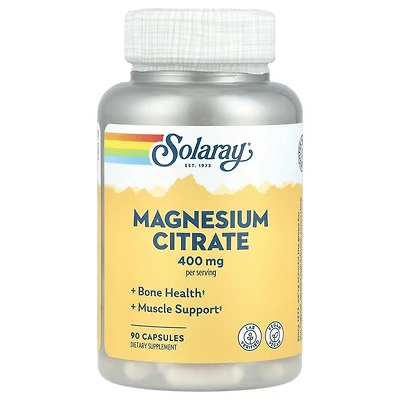 Solaray Magnesium Citrate - 90 Capsules (133 mg per Capsule)