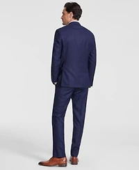 Michael Kors Mens Classic Fit Plaid Wool Blend Stretch Suit Separates