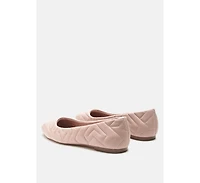 janice quilted ballerina flats