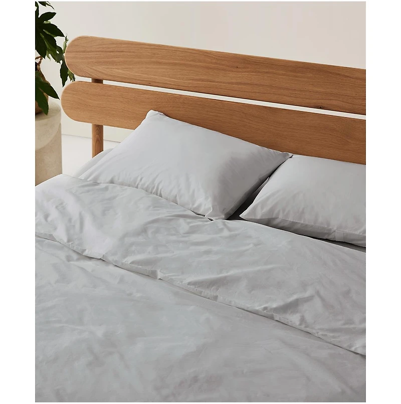 Organic Cotton Cool-Air Percale Duvet Cover - Full/Queen