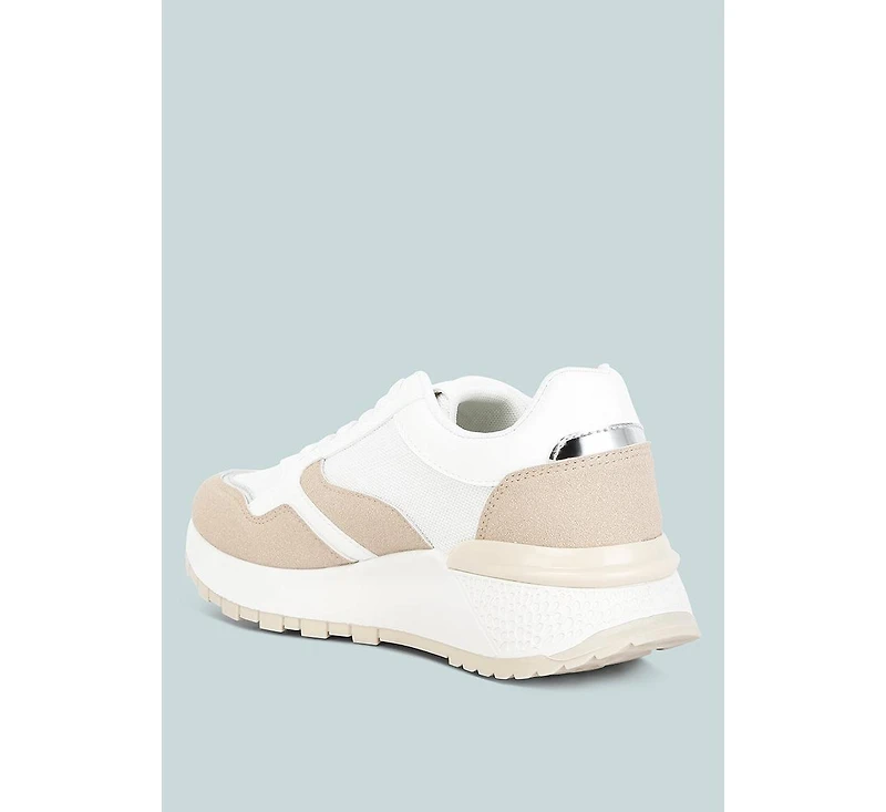 Juliette chain detailing lace up sneakers