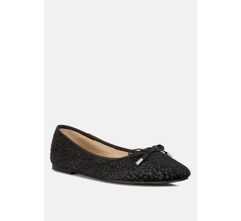 ziggy animal print flat bow ballerinas