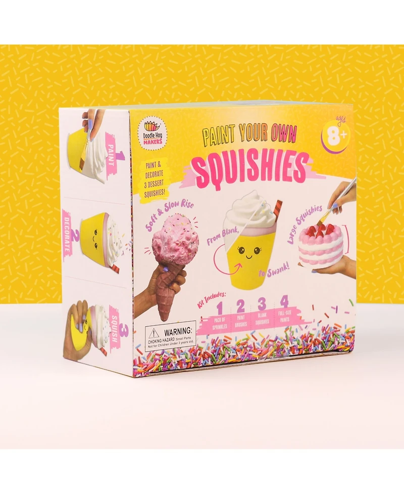 Doodle Hog Food Squishies Kit | Squishy Maker Crafts for Girls Ages 8 | Paint Your Own Squishies Kit | Squishy Painting Kit | Arts and Crafts for Kids