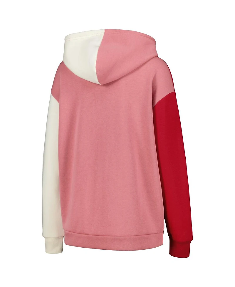 Women's Gameday Couture Cardinal Arkansas Razorbacks Hall of Fame Colorblock Pullover Hoodie