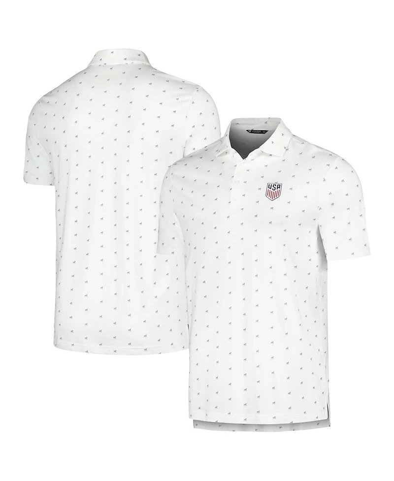 Men's LevelWear White Usmnt Rover Polo Shirt