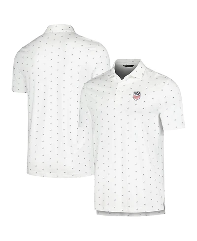 Men's LevelWear White Usmnt Rover Polo Shirt