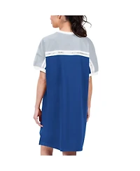 Women's G-iii 4Her by Carl Banks Royal, Gray Los Angeles Dodgers Circus Catch Sneaker Dress