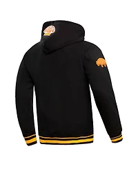 Men's Pro Standard Black Boston Bruins Retro Classic Fleece Pullover Hoodie