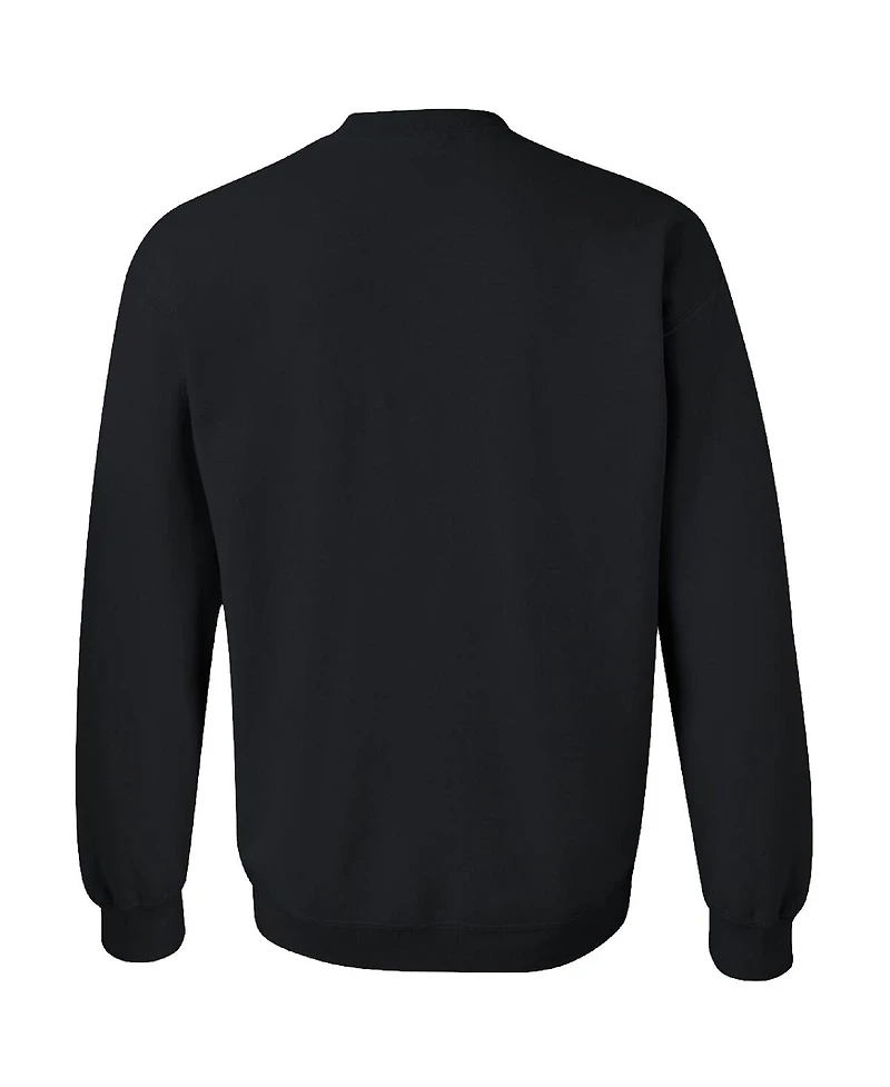 Men's Checkered Flag Sports Black Nascar and Chill Pullover Sweatshirt