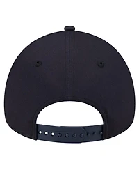 Men's New Era Navy Atlanta Braves Team Color A-Frame 9FORTY Adjustable Hat