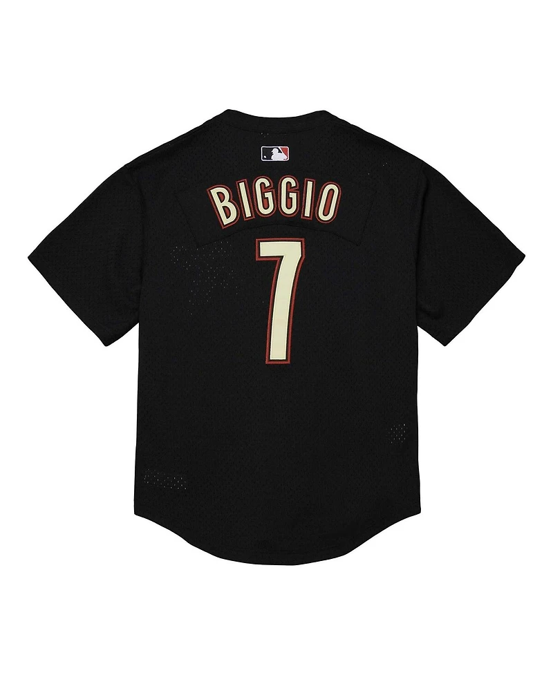 Men's Mitchell & Ness Craig Biggio Black Houston Astros Cooperstown Mesh Batting Practice Jersey