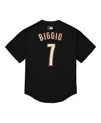 Men's Mitchell & Ness Craig Biggio Black Houston Astros Cooperstown Mesh Batting Practice Jersey