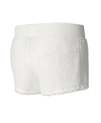 Women's Concepts Sport White New York Giants Fluffy Pullover Sweatshirt and Shorts Sleep Set
