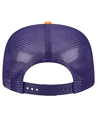 Men's New Era Purple Phoenix Suns Arch A-Frame Trucker 9FIFTY Snapback Hat