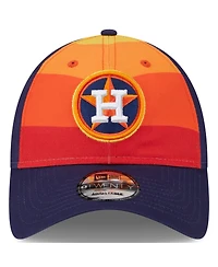 Men's New Era Orange Houston Astros 2024 Batting Practice 9TWENTY Adjustable Hat
