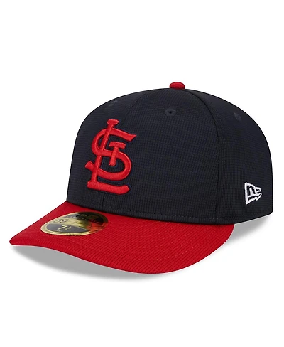 Men's New Era Navy St. Louis Cardinals 2024 Batting Practice Low Profile 59FIFTY Fitted Hat
